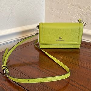 Michael Kors phone crossbody leather